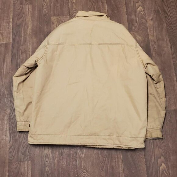 mens vintage Y2K Rocawear State Property tan canvas Carhartt style chore jacket - Picture 4 of 7